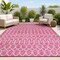 Jonathan Y Ourika Moroccan Geometric Textured Weave Fuchsia/Light Gray 3 ft. x 5 ft. Indoor/Outdoor Area Rug SMB108Q-3 - alternate 1
