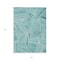 Homeroots 5' X 8' Teal Blue And Ivory Geometric Washable Indoor Outdoor Area Rug 594810 - alternate 5