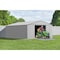 Arrow Classic 14 x 17 x 7 ft Flute Grey Steel Storage Shed CLG1417FG - alternate 5