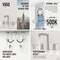 Vigo Sterling Two Handle Three-Hole Widespread Bathroom Faucet in Chrome VG01304CH - alternate 5