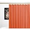 Homeroots 72" Terra Cotta Vinyl Shower Curtain Liner 548981 - alternate 3