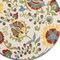 Homeroots 5' Ivory Red Green Blue And Yellow Round Floral Indoor Outdoor Area Rug 546659 - alternate 5