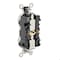 Leviton Straight Blade Receptacle, 5-15R, 15 A, 125V AC, Flush Mount, Self-Grounded M5262-SW - alternate 5