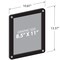 Azar Displays Black Window Sign Holder Frame with Suction Cups 8.5in x 11in, 2PK 106696-BLK-2PK - alternate 3