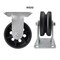 Hyw Products Heavy Duty Caster 5in V-Groove Wheel, Rigid 40-50R-A1-VG - alternate 3