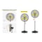 Edendirect 24 in. BLDC Motor High Velocity Pedestal Fan in Yellow, Sleep Mode, 90 Deg Oscillating, Wheels ZRF-8600A - alternate 4