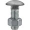 Auveco 1/2in-13 x 1 1/2in Stainless Steel Capped Round Head Bumper Bolts with Hex Nuts, 10PK 3102 - alternate 1
