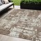 Homeroots 5' X 8' Brown And Beige Abstract Washable Indoor Outdoor Area Rug 597939 - alternate 1