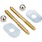 Do It Best 1/4''x2-1/2'' Solid Brass Toilet Screws 60315 - alternate 1
