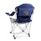 Picnic Time Family Of Brands NCAA West Virginia Mountaineers Reclining Camp Chair - Beach Chair for Adults 803-00-138-834-0 - alternate 1