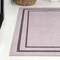 Jonathan Y Sloane Classic 2-Stripe Border Non-Slip Machine-Washable Light Purple/Dark Purple 4ft x 6ft Area Rug WSH125D-4 - alternate 5