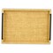 Homeroots Set of Two Light Brown Faux Wicker Rectangular Serving Trays 713548 - alternate 5