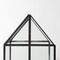 Homeroots 8" Black And Clear Glass And Metal Box 392581 - alternate 5