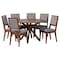 Baxton Studio Mana Modern Grey and Walnut Brown Wood 7-Piece Dining Set 254-12145-10893-ZORO - alternate 1