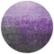 Homeroots 8' Purple And Dark Gray Round Ombre Washable Indoor Outdoor Area Rug 602895 - alternate 3