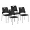 Office Star Products STC Series Straight Leg Stack Chair, Black / Silver STC8300C4-3 - alternate 1
