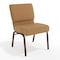 Flash Furniture Caramel Fabric Church Chair, PK4 4-FD-CH0221-4-CV-BN-GG - alternate 1