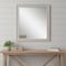 Homeroots 32" White Distressed Wood Framed Accent Mirror 632849 - alternate 2