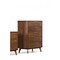 Homeroots 30" Walnut Solid Wood Five Drawer Chest 473064 - alternate 2