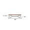 Homeroots 66in Brown and Black Distressed Live Edge Solid Wood Dining Bench 376183 - alternate 2