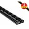 Mytee Products Aluminum 6 ft L-Track Trailer Tie Down Rail for Trailer - 2,225 lbs BS, Black, 2PK LTK6-BLKx2 - alternate 1