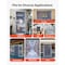 Vevor PVC Strip Curtain 101 ft x 12 in Ribbed Plastic Door Strip Bulk Roll MS-0008 - alternate 5