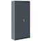 Sandusky Lee Shelving Storage Cabinet, 72 in H, 30 in W, 18 in D, Swing, Keyed, Dark Gray, 3 Shelves, 0 Drawers VF31301872-02 - alternate 4
