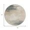 Homeroots 8' Beige Taupe And Ivory Round Abstract Washable Indoor Outdoor Area Rug 616846 - alternate 4
