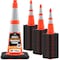 Xpose Safety Slim Line Traffic Safety Cone, 28 in, 6 in & 4 in Reflective Collar, DOT Approved, Orange, 48 pk OTC28SL-64-48-X - alternate 1
