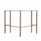 Homeroots 42" Clear and Gold Glass Writing Desk 402041 - alternate 5