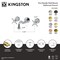 Kingston Brass Double-Handle Wall Mount Bathroom Faucet, Brushed Brass KS3127BEX - alternate 2