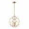 Jonathan Y Bee 13.5" 3-Light Modern Bohemian Iron/Glass LED Pendant, Brass Gold/Clear JYL9925A - alternate 1