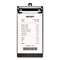 Excello Global Products Check/Menu Holder, 4 x 8.1, Dark Woodgrain/Silver SPLS-MENU-4X8CB - alternate 2