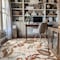 World Rug Gallery Botanical Scroll Area Rug 5 ft x 7 ft Beige WR144BEIGE5X7 - alternate 2