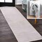Jonathan Y Twyla Classic Solid Low-Pile Machine-Washable Light Gray 2 ft. x 8 ft. Runner Rug WSH300C-28 - alternate 1