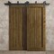 Sartodoors Sliding Closet Barn Bypass Doors 56 x 96 inches, Ego 5006 Marble Oak, Modern 6.6ft Rails Hardware EGO5006BBB-DMR-5696 - alternate 4