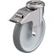 Blickle SS, Kingpin Swivel Caster, TPR, 8", Brake LEXR-TPA 200G-FI - alternate 1