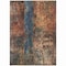 Homeroots 5' X 8' Blue Copper And Brown Abstract Washable Indoor Outdoor Area Rug 606057 - alternate 5