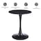 Leisuremod Bristol Round MDF Dining Table - Pedestal Base Kitchen Table, Modern Style BTBL-B27BLMT - alternate 5