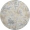 Homeroots 8' Beige Charcoal And Gray Round Abstract Washable Indoor Outdoor Area Rug 643591 - alternate 1