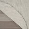 Homeroots 4' Ivory And Silver Round Geometric Indoor Outdoor Area Rug 573853 - alternate 3