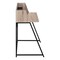 Homeroots 47" Taupe and Black Wood and Metal Sled Computer Desk 489853 - alternate 6