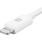 Monoprice APPLE MFI CERTIFIED LIGHTNING TO USB CHARGE  SYNC CABLE, 3FT WHITE 12844 - alternate 4