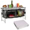Wakeman Folding Camping Table w/ Storage Lightweight & Portable Aluminum Camp Table w/ Adjustable Height 75-CMP1179 - alternate 7