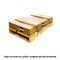 Diversified Spaces Wooden Leg Tables with Compartments, Oak, Wood Frame, 54 in W, Black C719LBBK30E - alternate 4