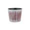 Homeroots 6in Brown and Ivory Textural Tone On Tone Recycled Plastic Indoor Outdoor Round Pot Planter 488231 - alternate 1