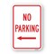 Signmission No Parking With Left Arrow, Heavy-Gauge Aluminum, 18" x 24", A-1824-24995 A-1824-24995 - alternate 1