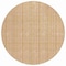 Homeroots 8' Wheat Gold And Gray Round Striped Washable Indoor Outdoor Area Rug 615106 - alternate 5