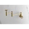 Kingston Brass Wall Mount Pot Filler Faucet, Brushed Brass KS8107RX - alternate 4