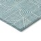 Homeroots 10' X 14' Teal Blue And Ivory Abstract Washable Indoor Outdoor Area Rug 594964 - alternate 4